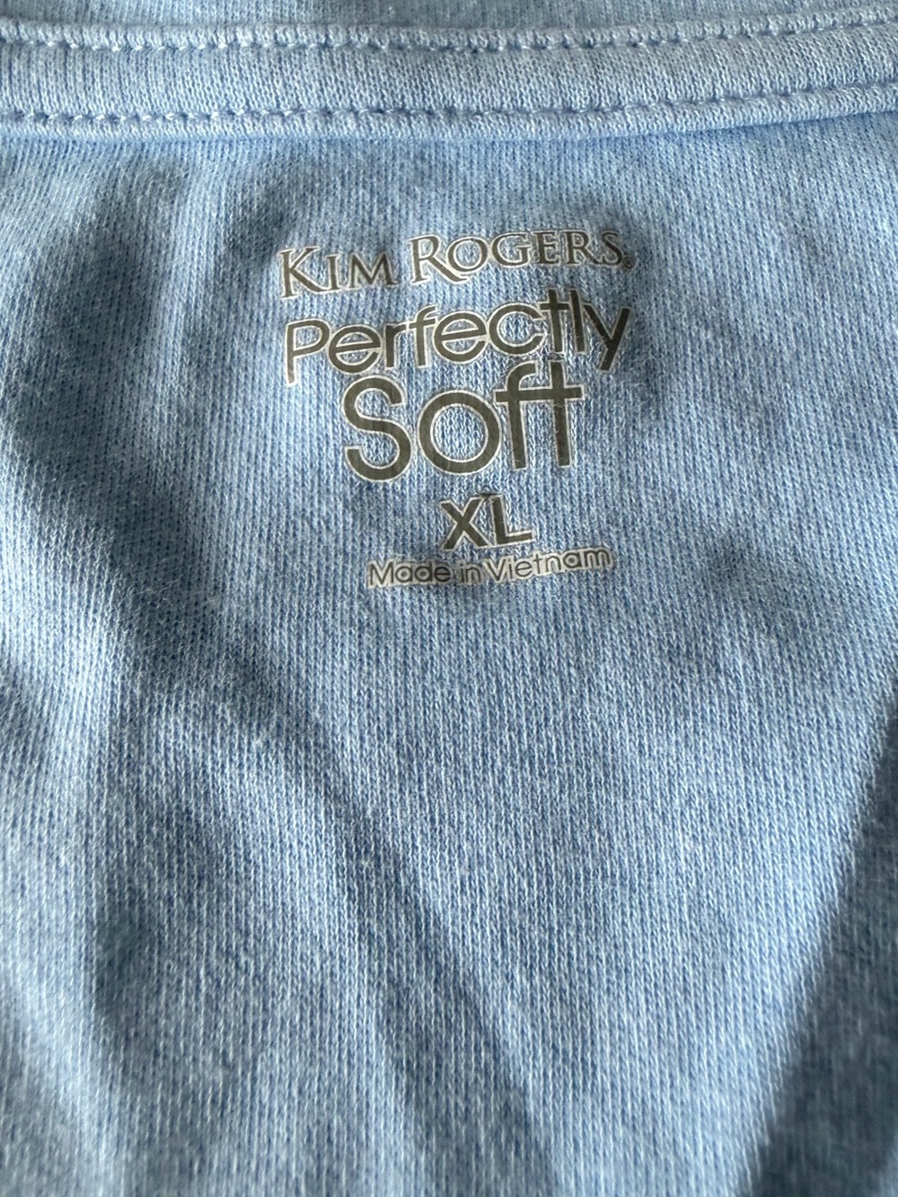 Kim Rogers Light Blue V-Neck Shirt - Picture 6 of 6